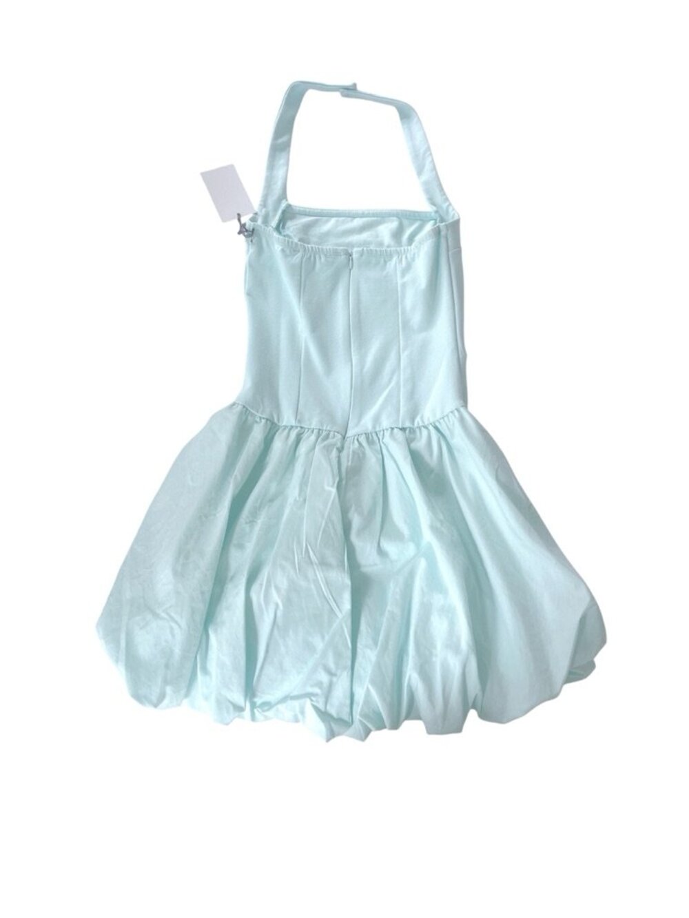New Iris Pale Blue Micro Mini Halter Bubble Dress in size Small - Picture 4 of 4